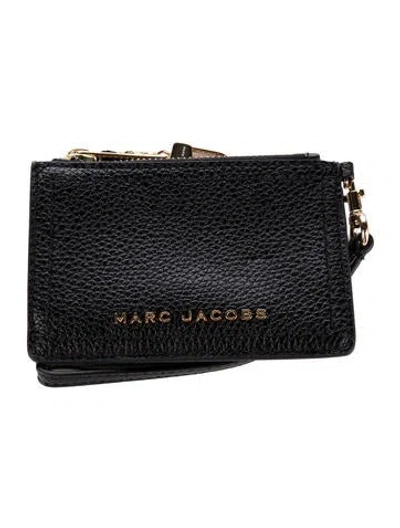 Pre-owned Marc Jacobs Leather Card Holder W/ Tags In Black