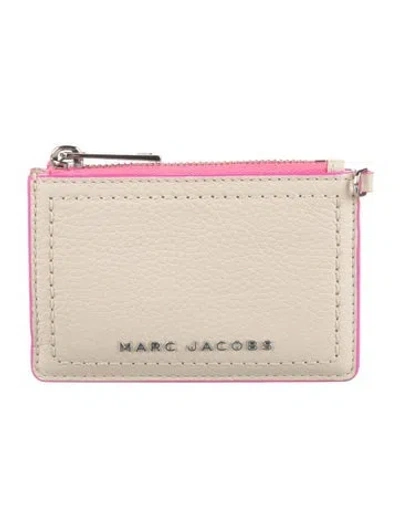 Pre-owned Marc Jacobs Leather Card Holder W/ Tags In Neutrals