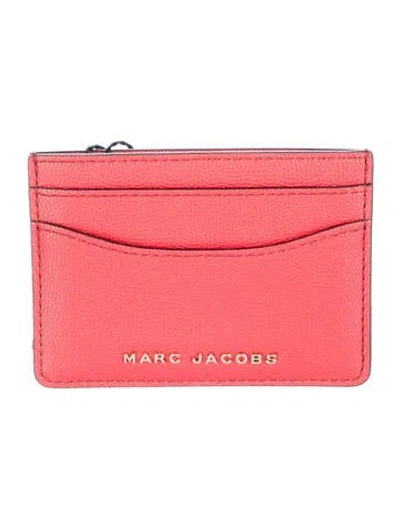 Pre-owned Marc Jacobs Leather Card Holder W/ Tags In Red