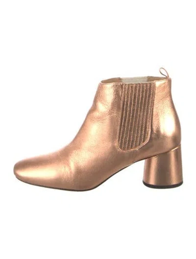 Pre-owned Marc Jacobs Leather Chelsea Boots In Silver