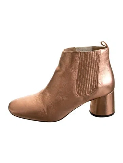 Pre-owned Marc Jacobs Leather Chelsea Boots In Silver