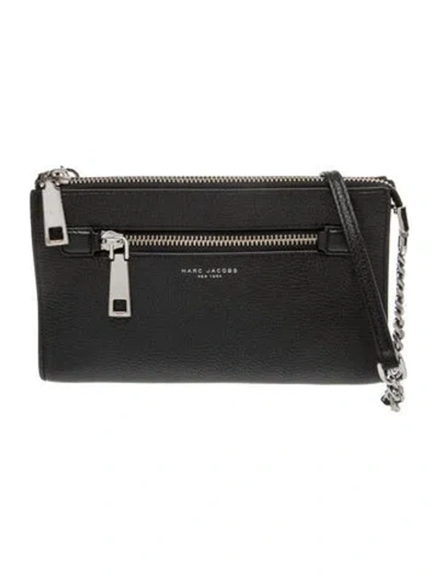 Pre-owned Marc Jacobs Leather Clutch In Black