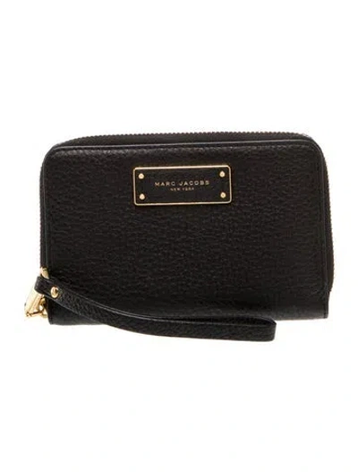 Pre-owned Marc Jacobs Leather Clutch In Black