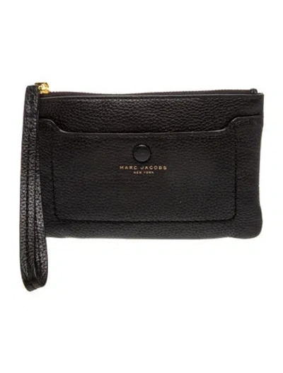 Pre-owned Marc Jacobs Leather Clutch In Black