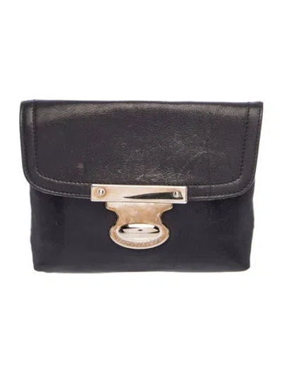 Pre-owned Marc Jacobs Leather Clutch In Black