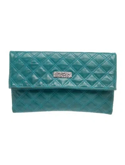 Pre-owned Marc Jacobs Leather Clutch In Blue