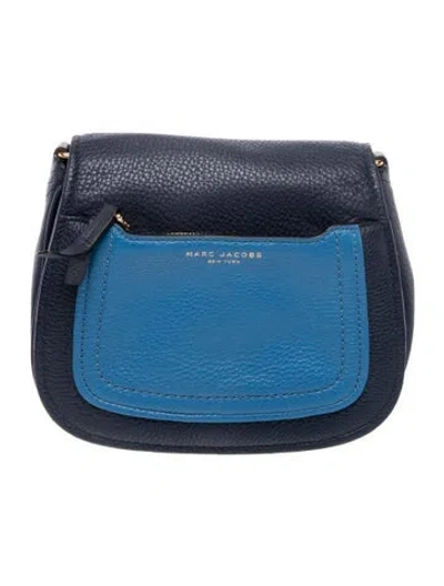 Pre-owned Marc Jacobs Leather Clutch In Blue
