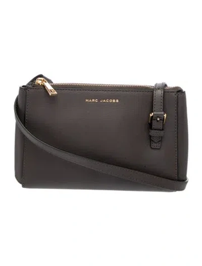 Pre-owned Marc Jacobs Leather Clutch In Gray