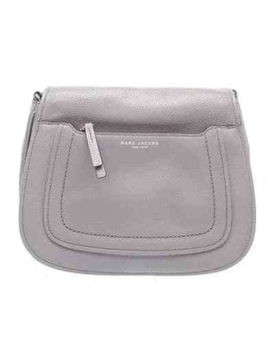 Pre-owned Marc Jacobs Leather Clutch In Gray