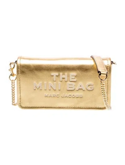 Pre-owned Marc Jacobs Leather Clutch In Neutral