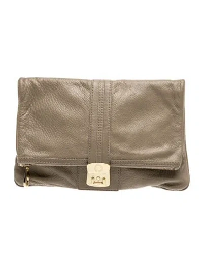 Pre-owned Marc Jacobs Leather Clutch In Neutrals