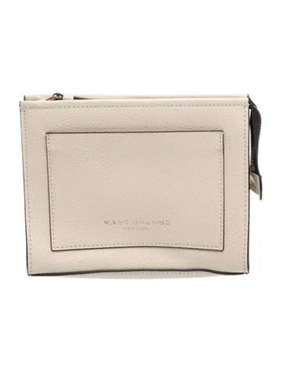 Pre-owned Marc Jacobs Leather Clutch In Neutrals