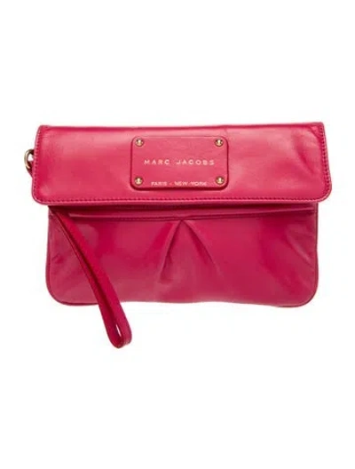 Pre-owned Marc Jacobs Leather Clutch In Pink