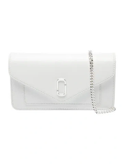 Pre-owned Marc Jacobs Leather Clutch W/ Tags In White
