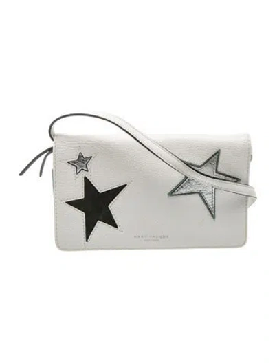 Pre-owned Marc Jacobs Leather Clutch In White
