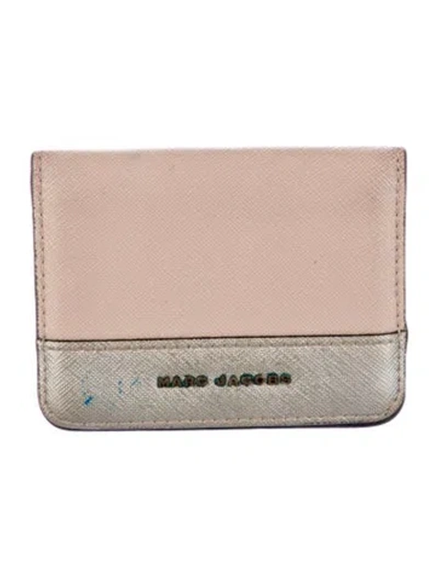 Pre-owned Marc Jacobs Leather Colorblock Pattern Card Holder