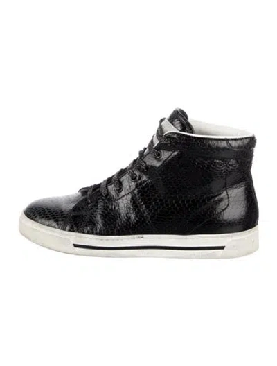 Pre-owned Marc Jacobs Leather Colorblock Pattern Lace-up Boots In Black