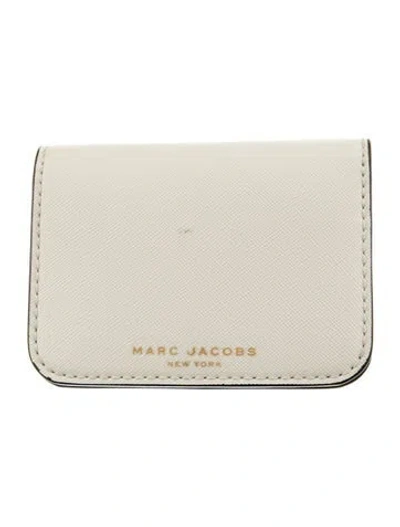 Pre-owned Marc Jacobs Leather Compact Wallet In Gray