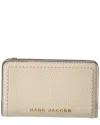 Marc Jacobs Leather Compact Wallet In Neutral