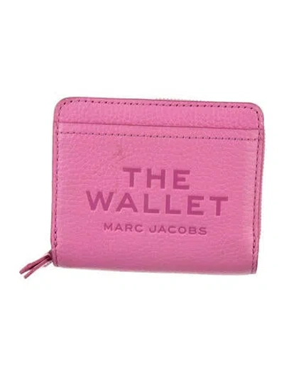Pre-owned Marc Jacobs Leather Compact Wallet In Pink