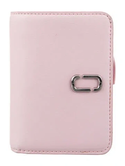 Pre-owned Marc Jacobs Leather Compact Wallet In Pink