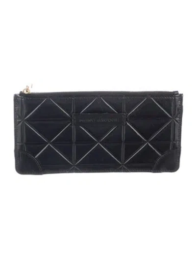 Pre-owned Marc Jacobs Leather Continental Wallet In Black