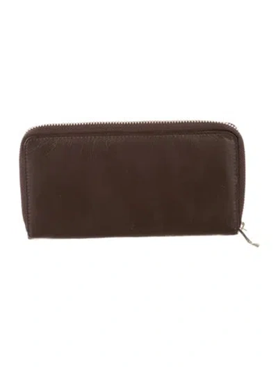 Pre-owned Marc Jacobs Leather Continental Wallet In Brown