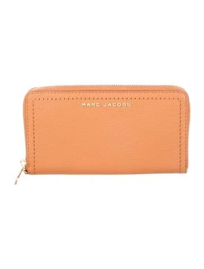 Pre-owned Marc Jacobs Leather Continental Wallet In Brown