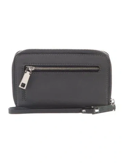 Pre-owned Marc Jacobs Leather Continental Wallet In Grey