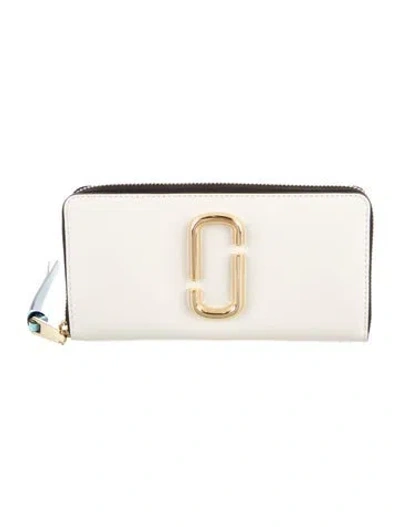 Pre-owned Marc Jacobs Leather Continental Wallet In Neutral