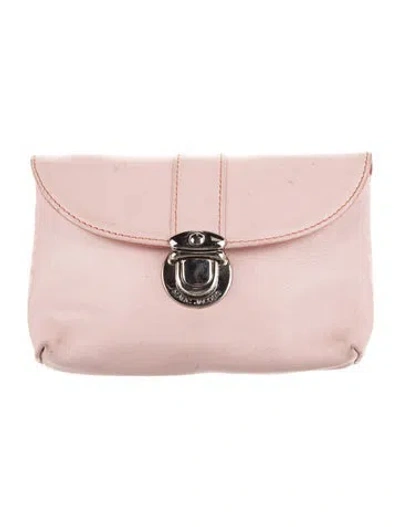 Pre-owned Marc Jacobs Leather Cosmetic Bag In Pink