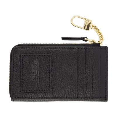 Marc Jacobs Leather Cowhide Wallet In Black