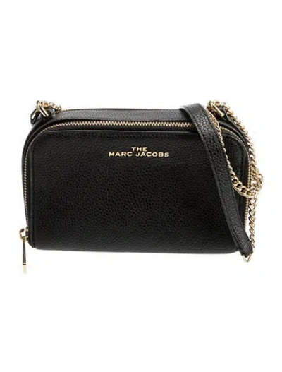 Pre-owned Marc Jacobs Leather Crossbody Bag In Black