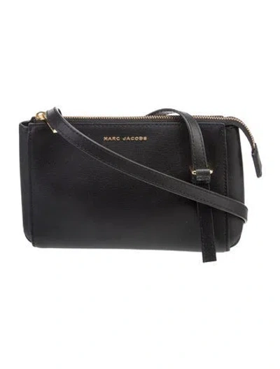 Pre-owned Marc Jacobs Leather Crossbody Bag In Black