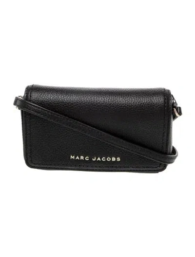 Pre-owned Marc Jacobs Leather Crossbody Bag In Black