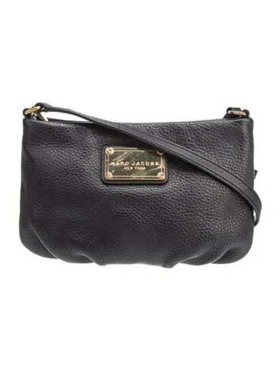 Pre-owned Marc Jacobs Leather Crossbody Bag In Black