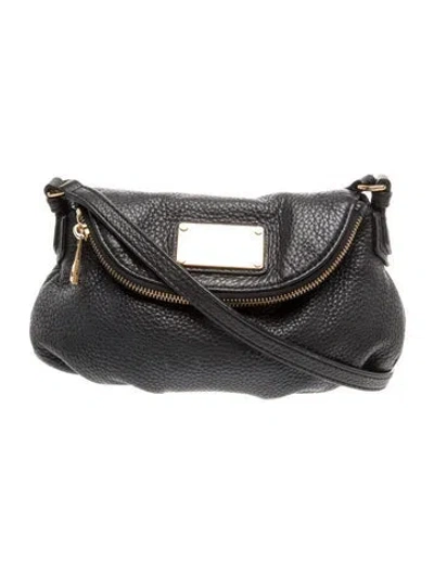 Pre-owned Marc Jacobs Leather Crossbody Bag In Black