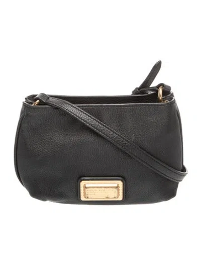 Pre-owned Marc Jacobs Leather Crossbody Bag In Black
