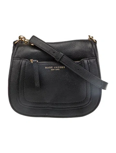 Pre-owned Marc Jacobs Leather Crossbody Bag In Black
