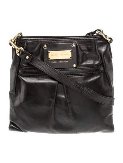 Pre-owned Marc Jacobs Leather Crossbody Bag In Black