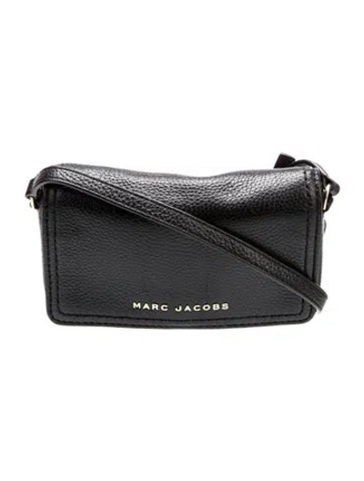 Pre-owned Marc Jacobs Leather Crossbody Bag In Black