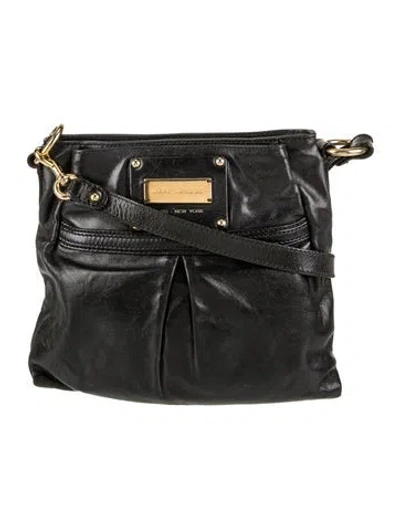 Pre-owned Marc Jacobs Leather Crossbody Bag In Black