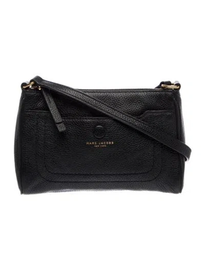 Pre-owned Marc Jacobs Leather Crossbody Bag In Black