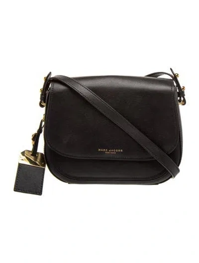 Pre-owned Marc Jacobs Leather Crossbody Bag In Black