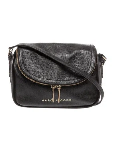 Pre-owned Marc Jacobs Leather Crossbody Bag In Black