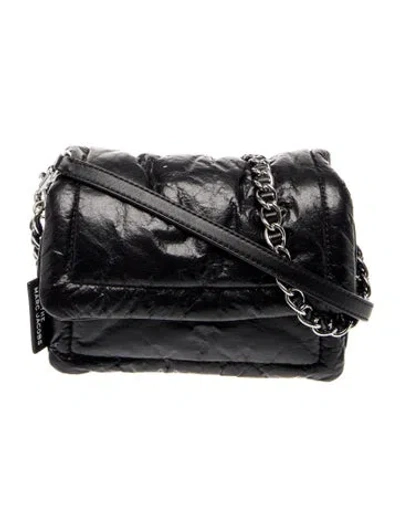 Pre-owned Marc Jacobs Leather Crossbody Bag In Black