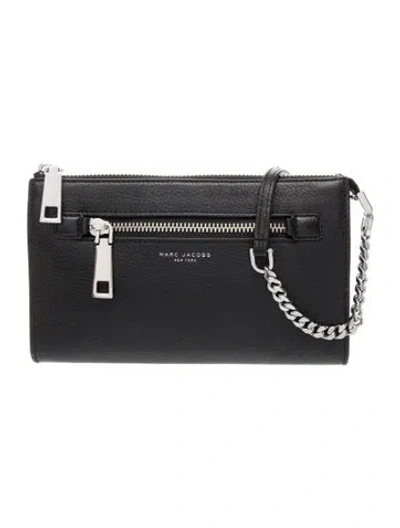 Pre-owned Marc Jacobs Leather Crossbody Bag In Black