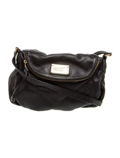 Pre-owned Marc Jacobs Leather Crossbody Bag In Black