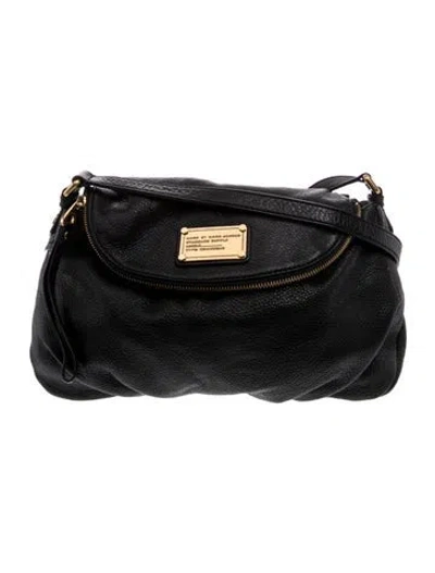 Pre-owned Marc Jacobs Leather Crossbody Bag In Black