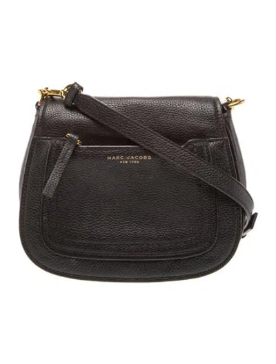Pre-owned Marc Jacobs Leather Crossbody Bag In Black